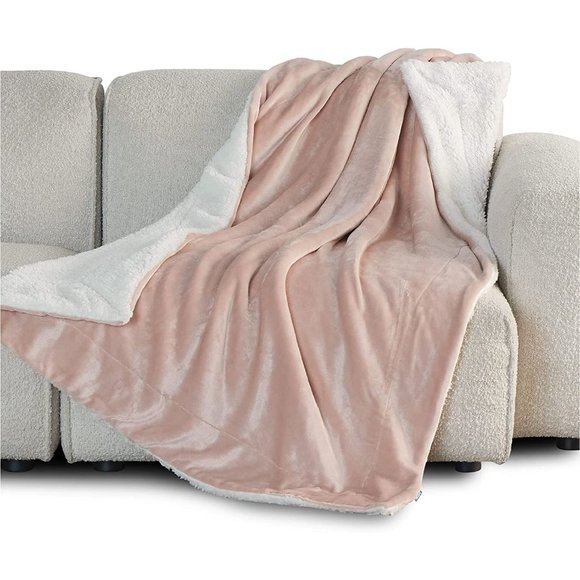 New Sherpa Fleece Throw Blanket for Couch - Thick Fuzzy Warm Soft Blank… - Picture 6 of 12